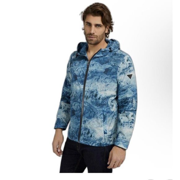 Guess Tech Woven Hooded Jacket. Size XXL. New With Tags $178 - Picture 6 of 16